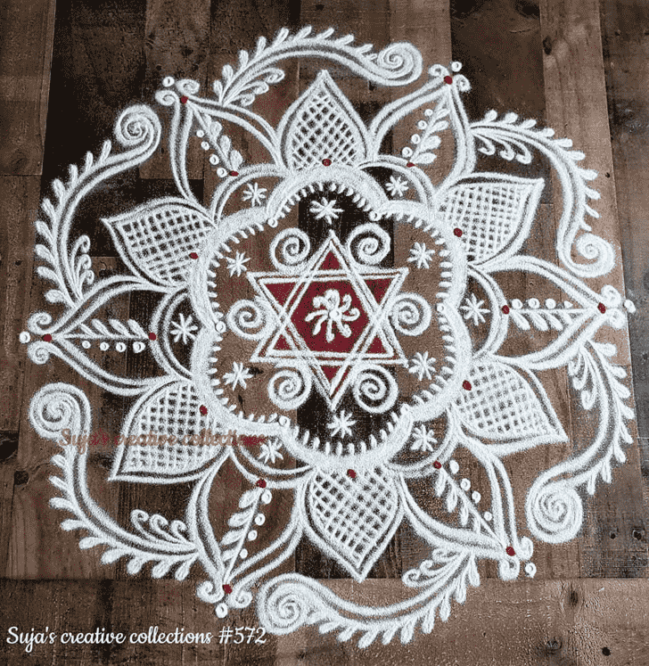 Marvelous Akshaya Tritiya Rangoli