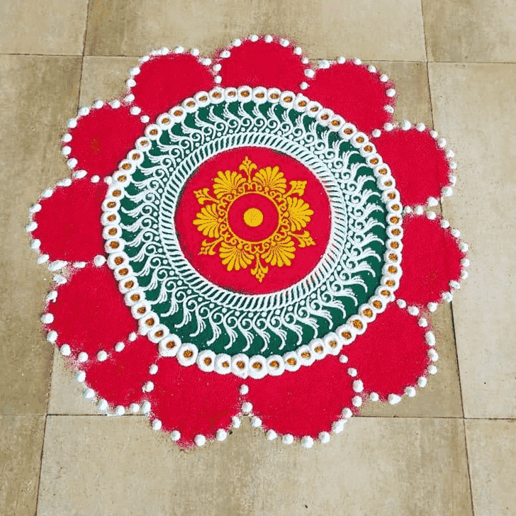 Mesmeric Akshaya Tritiya Rangoli