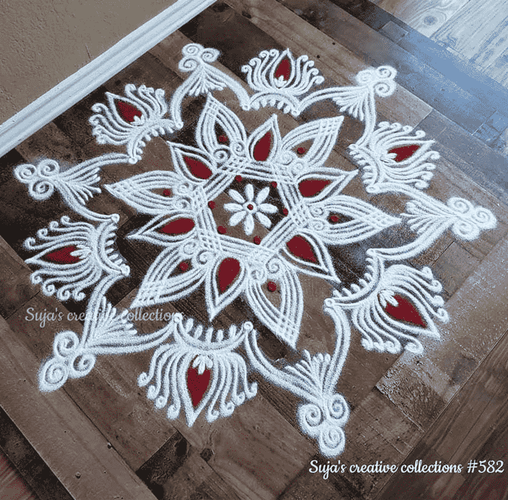 Pleasing Akshaya Tritiya Rangoli