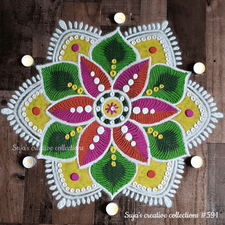 Radiant Akshaya Tritiya Rangoli