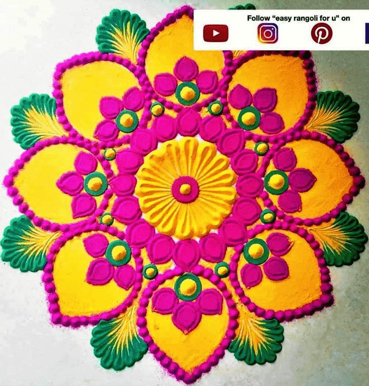 Bewitching Amalaki Ekadashi Rangoli