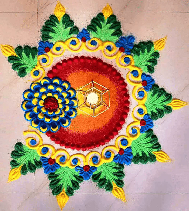 Radiant Amalaki Ekadashi Rangoli