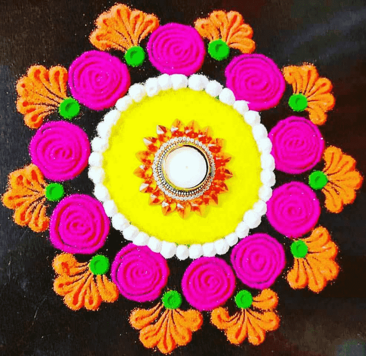 Slightly Amalaki Ekadashi Rangoli