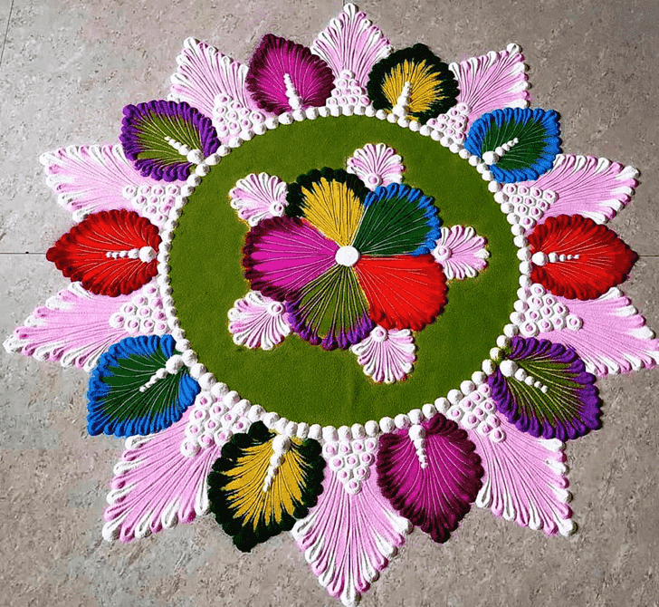 Splendid Amalaki Ekadashi Rangoli