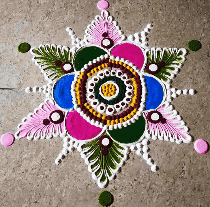 Stunning Amalaki Ekadashi Rangoli