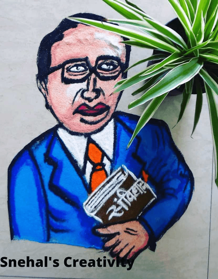 Ambedkar Jayanti Rangoli