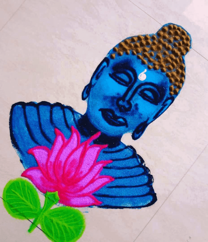 Elegant Ambedkar Jayanti Rangoli