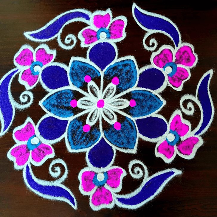 Alluring Anant Chaturdashi Rangoli