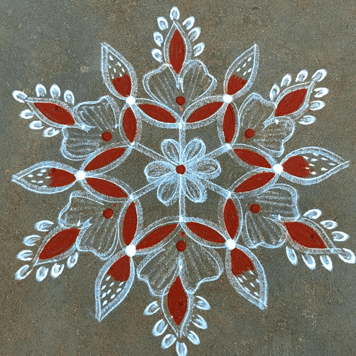 Angelic Anant Chaturdashi Rangoli