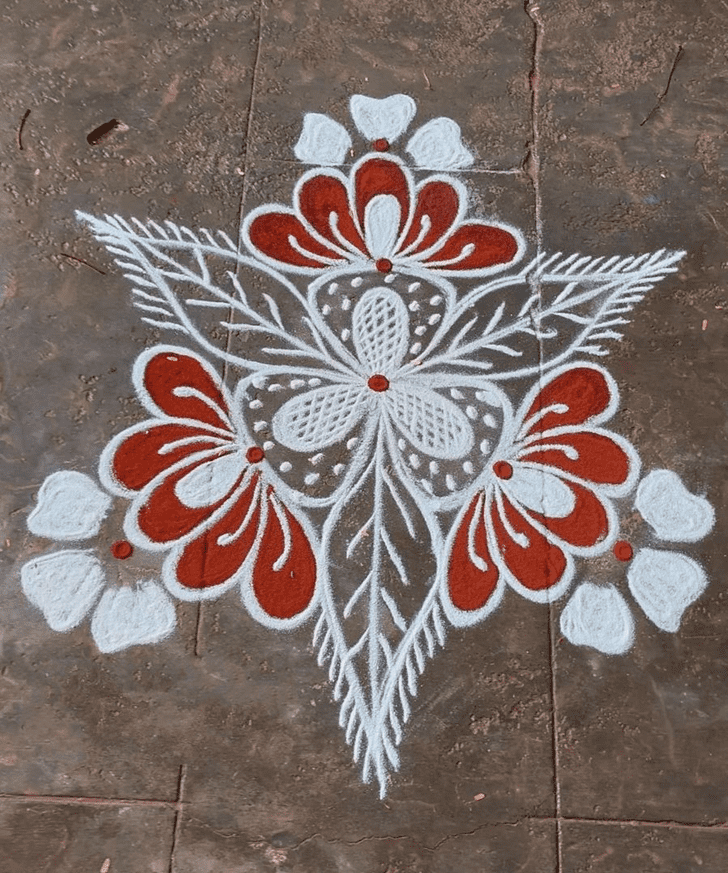 Enthralling Shanti Puja Rangoli