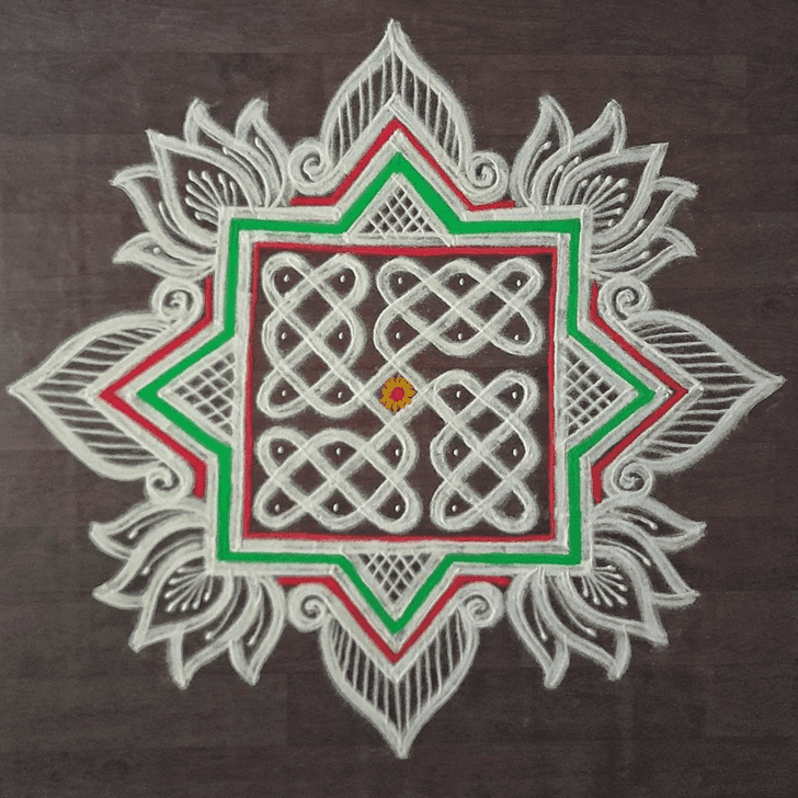 Grand Anant Chaturdashi Rangoli