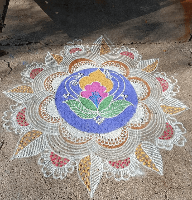 Ideal Shanti Puja Rangoli