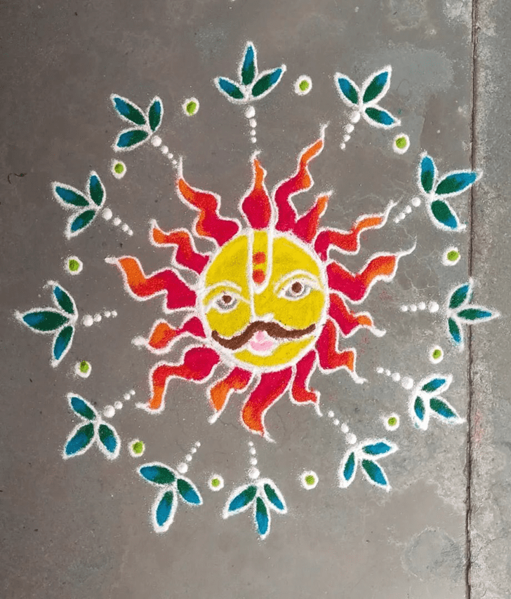 Magnetic Shanti Puja Rangoli