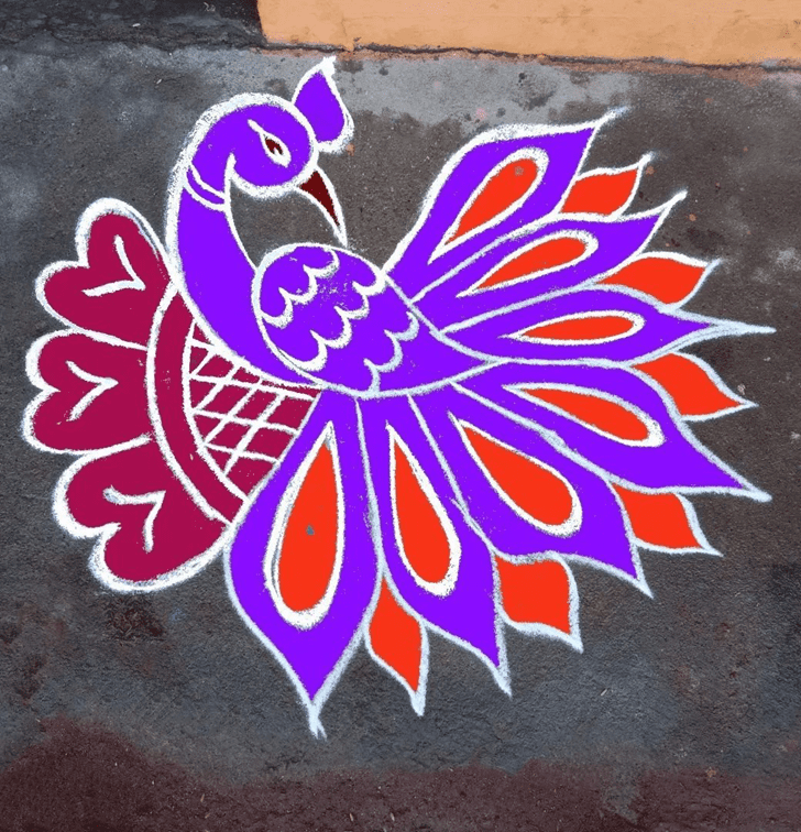 Magnificent Anant Chaturdashi Rangoli