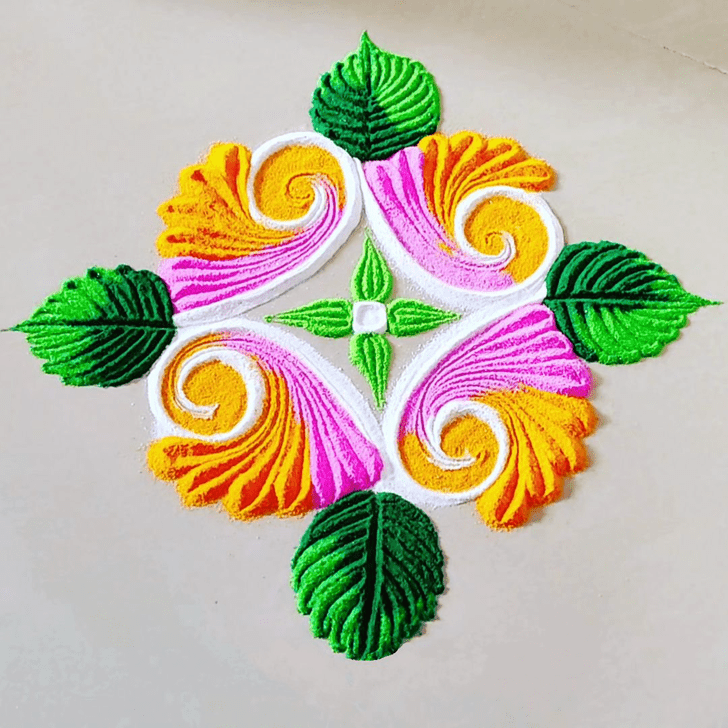 Mesmeric Shanti Puja Rangoli