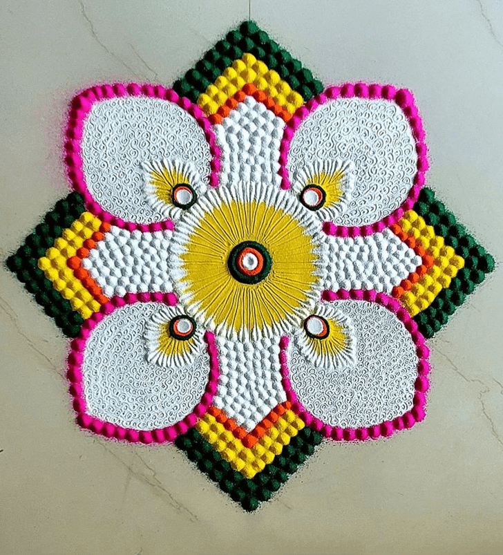 Resplendent Anant Chaturdashi Rangoli