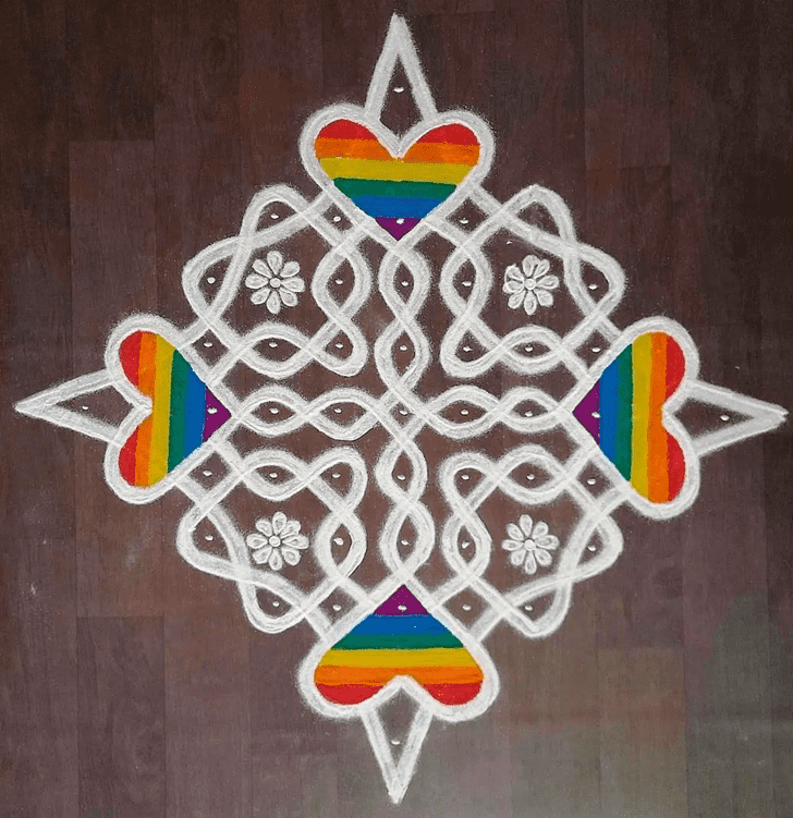 Shapely Anant Chaturdashi Rangoli