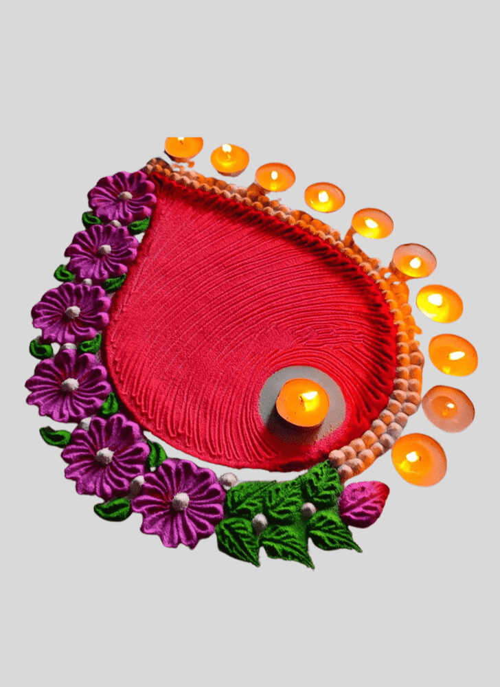 Charming Anniversary Rangoli