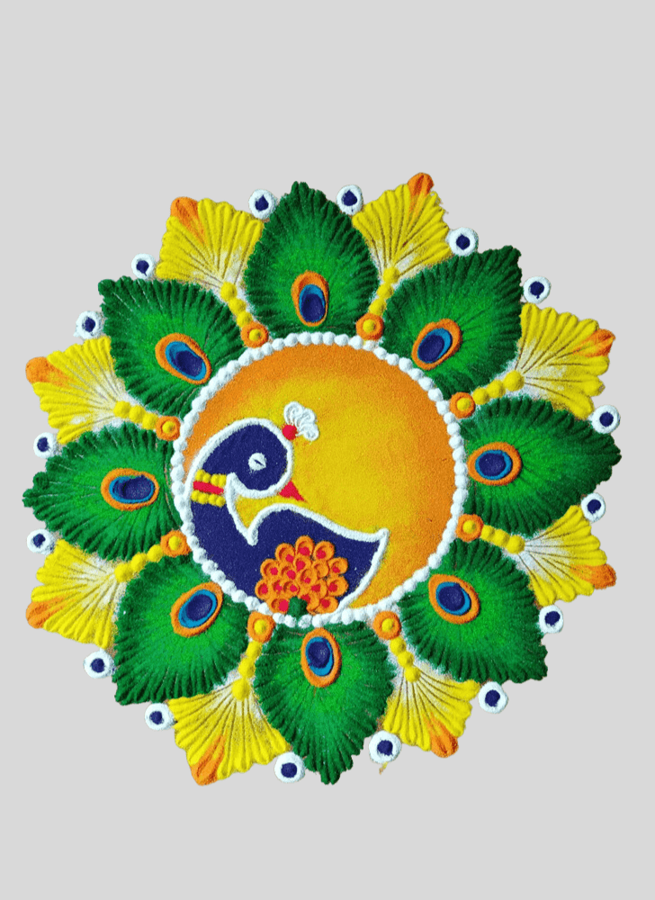 Comely Anniversary Rangoli