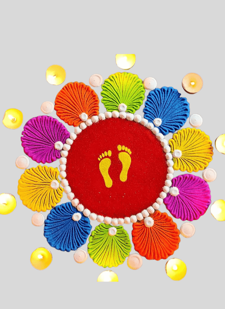 Enthralling Anniversary Rangoli