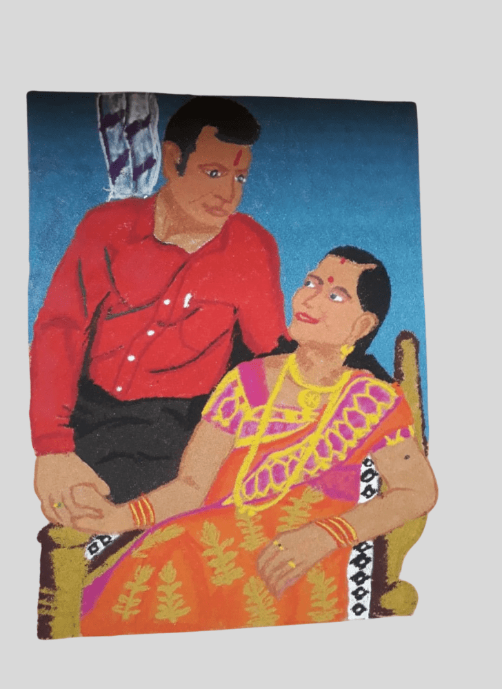 Exquisite Anniversary Rangoli