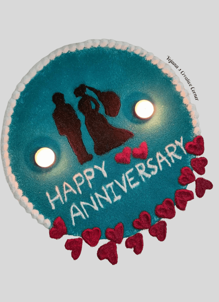 Fine Anniversary Rangoli