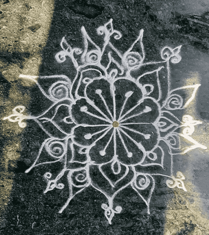 Ideal Apara Ekadashi Rangoli