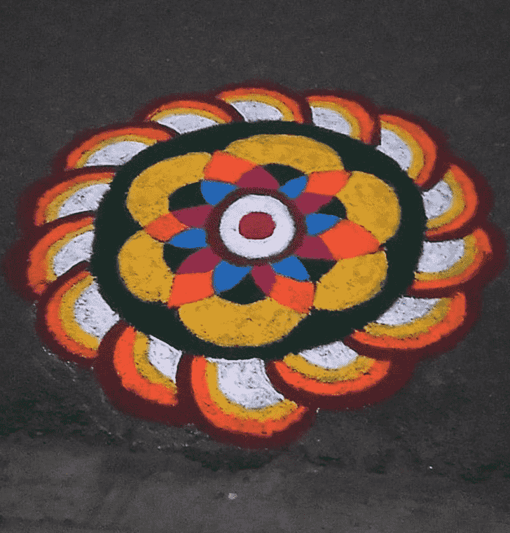 Pleasing Apara Ekadashi Rangoli