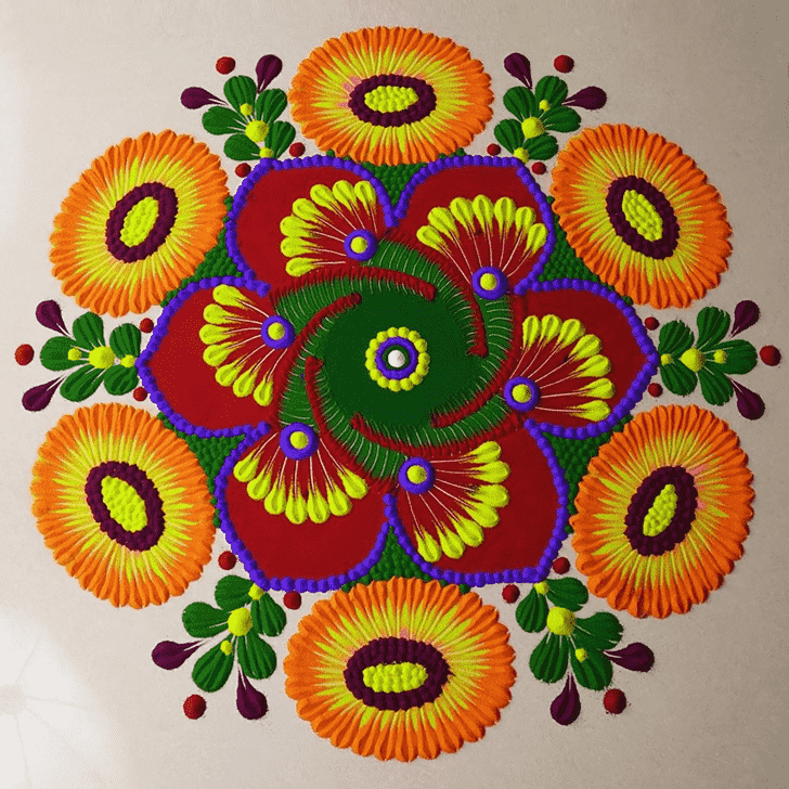 Ravishing Apara Ekadashi Rangoli