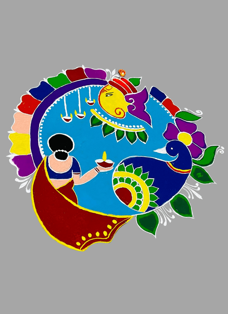 Fine Artistic Rangoli