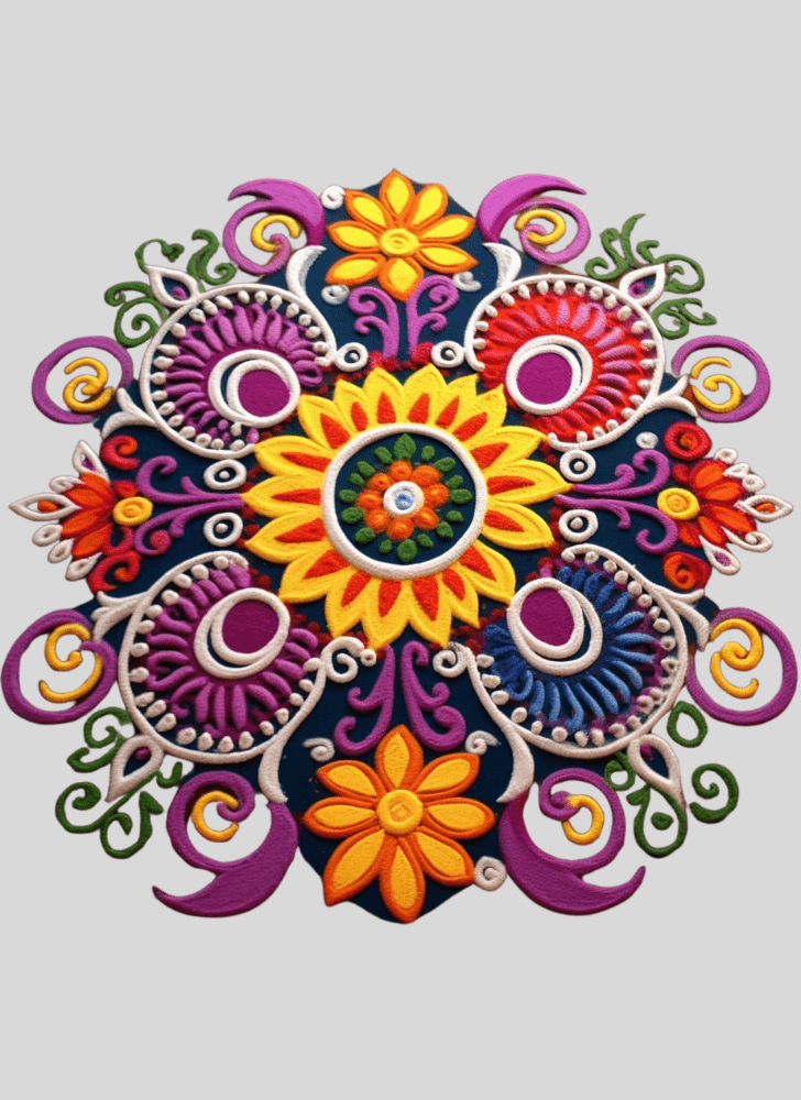 Resplendent Artistic Rangoli