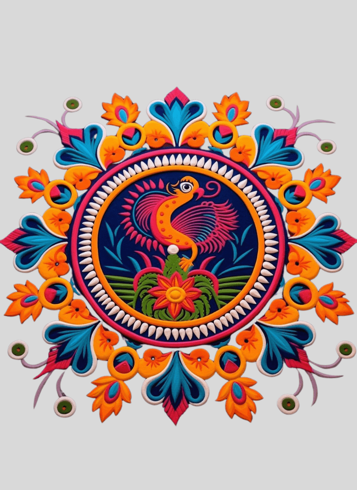 Wonderful Artistic Rangoli Design