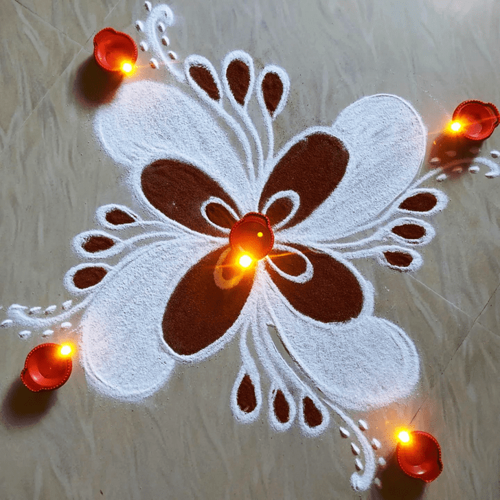 Dazzling Asadha Amavasya Rangoli