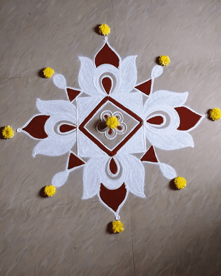 Enticing Asadha Amavasya Rangoli