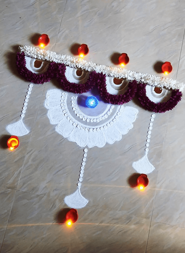 Exquisite Asadha Amavasya Rangoli