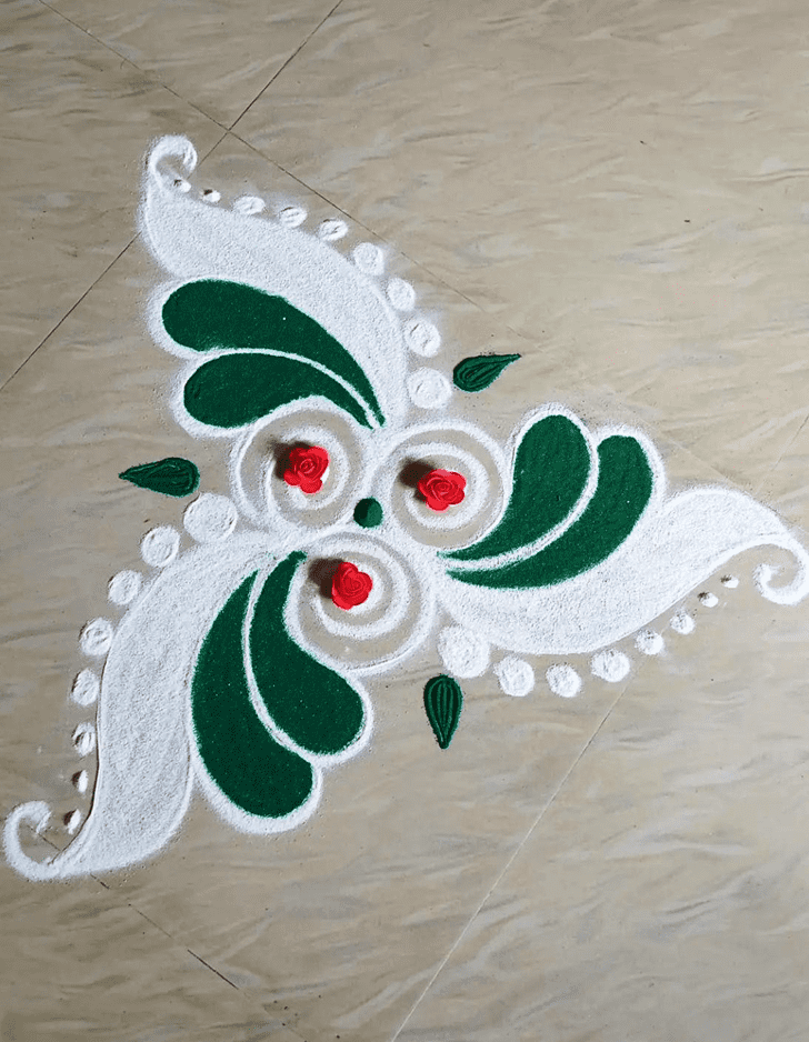 Fine Asadha Amavasya Rangoli