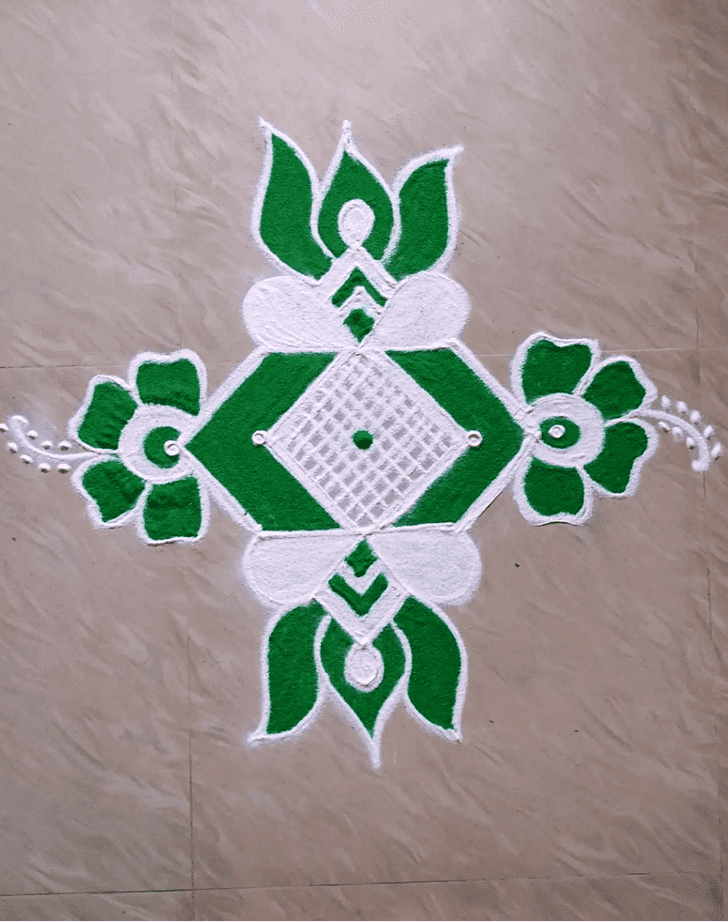 Good Looking Asadha Amavasya Rangoli