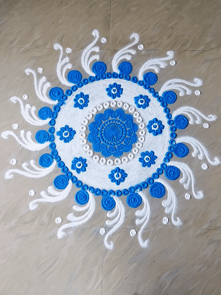 Grand Asadha Amavasya Rangoli