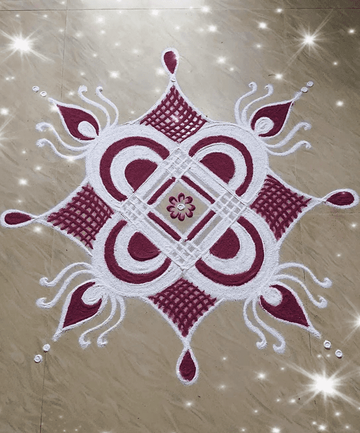 Inviting Asadha Amavasya Rangoli