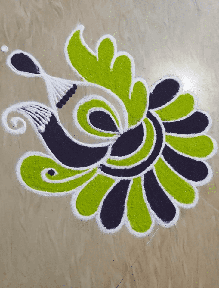 Magnificent Asadha Amavasya Rangoli