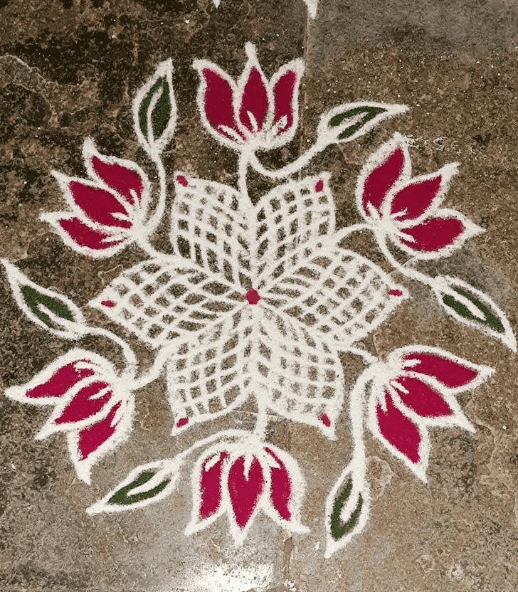 Stunning Asadha Amavasya Rangoli