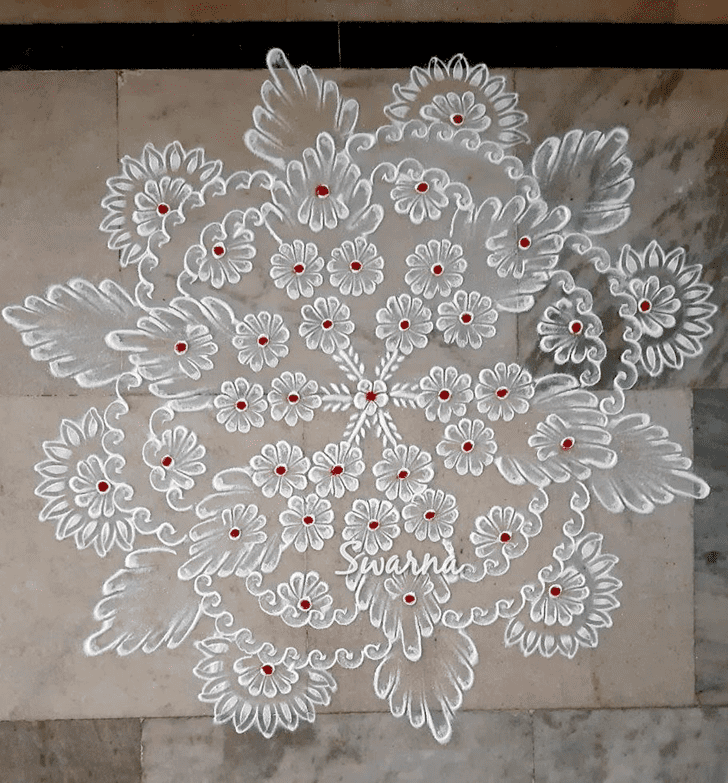 Hard Asadha Purnima Rangoli