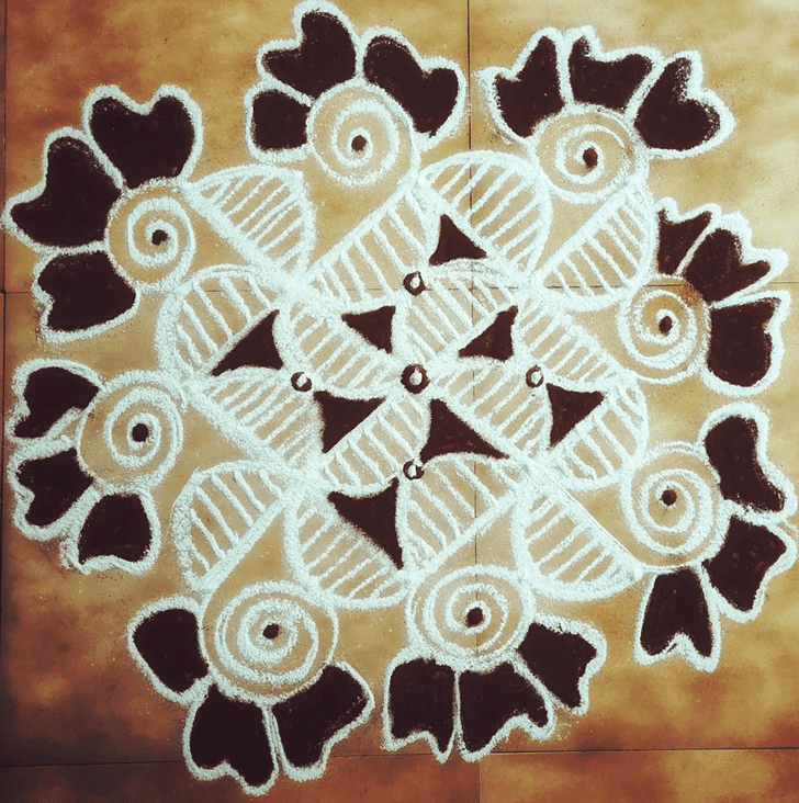 Enthralling Asadha Purnima Rangoli