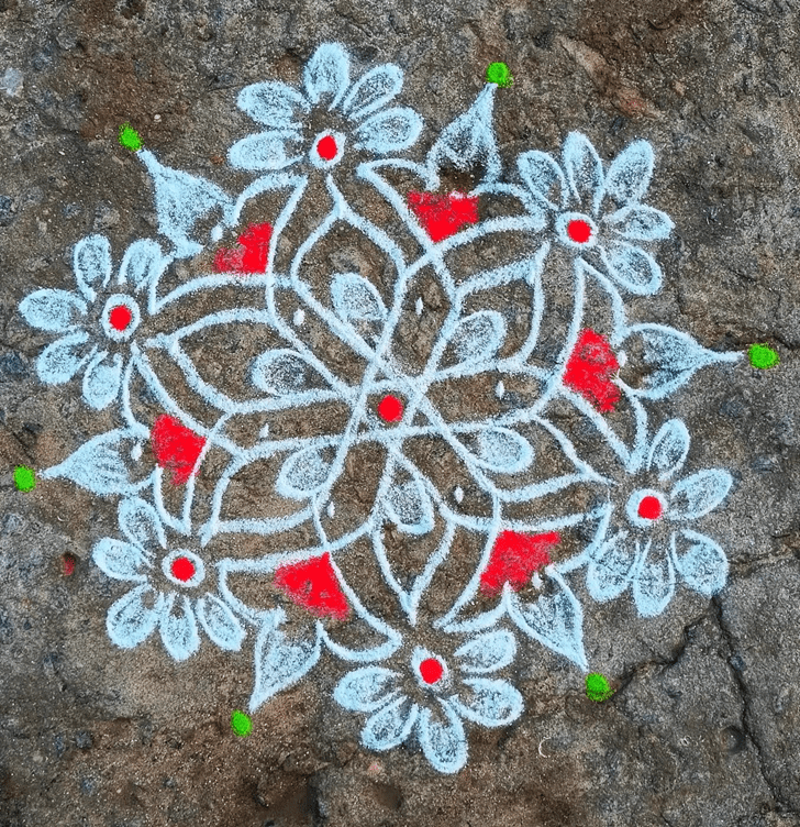 Stunning Asadha Purnima Rangoli