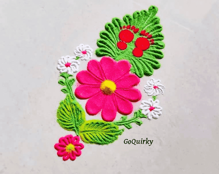 Comely Ashtami Rangoli