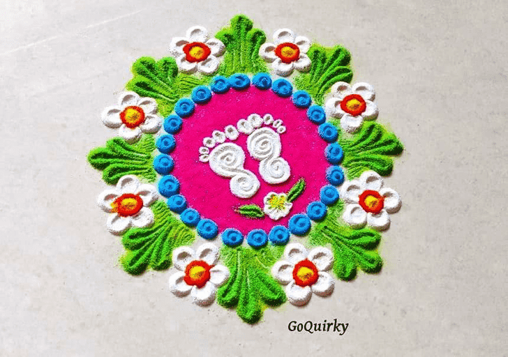 Hard Ashtami Rangoli