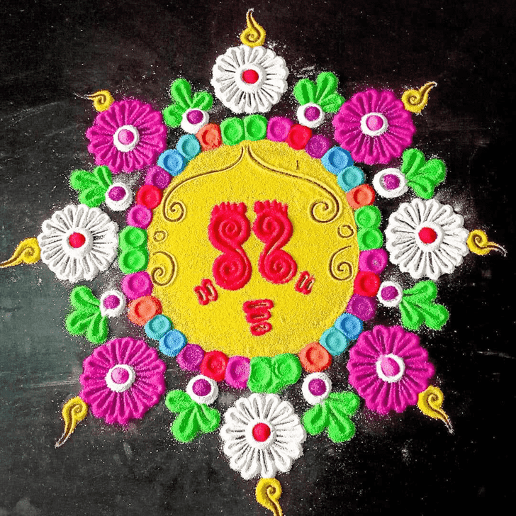 Fair Ashtami Rangoli