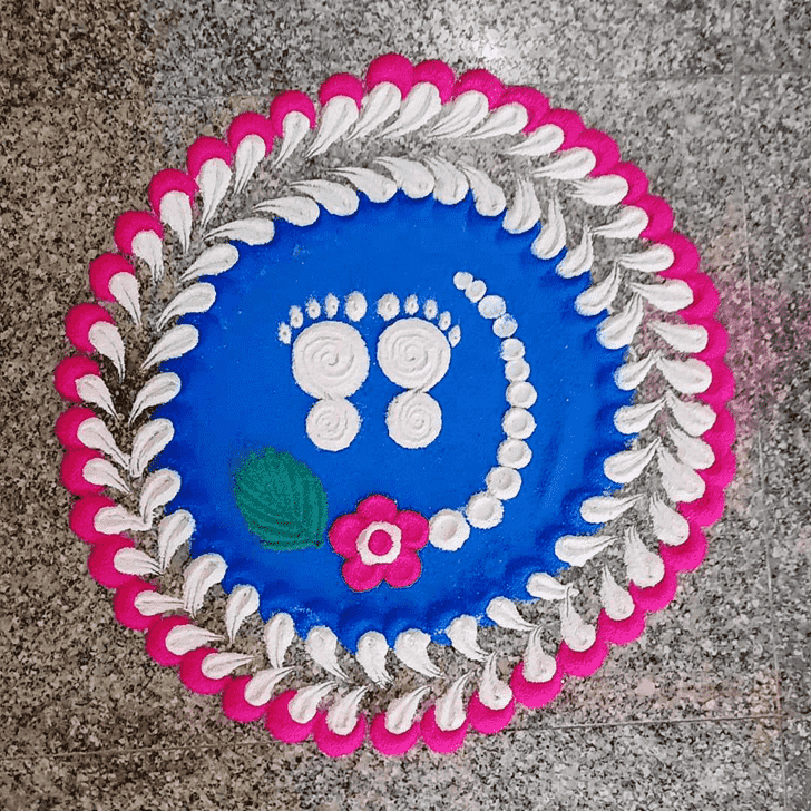 Good Looking Ashtami Rangoli