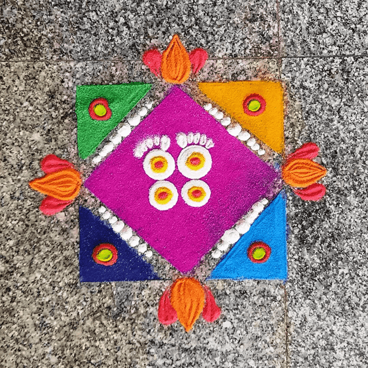 Grand Ashtami Rangoli