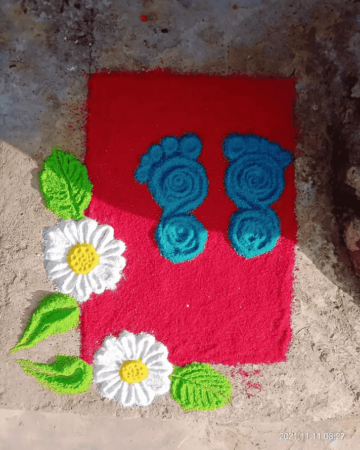 Awesome Ashtami Rangoli